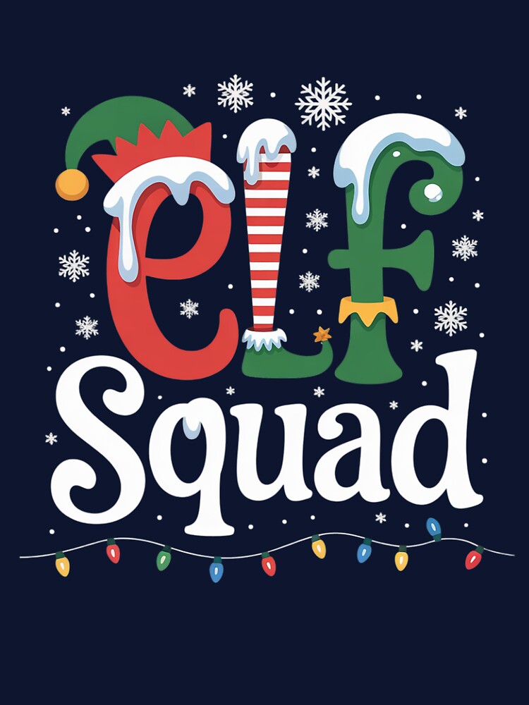 Elf Family Christmas Matching Pajamas Xmas Elf Squad by AmparoBoyle