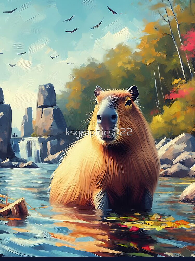 Capybara Art #66 | Capybara Lovers by ksgraphics222