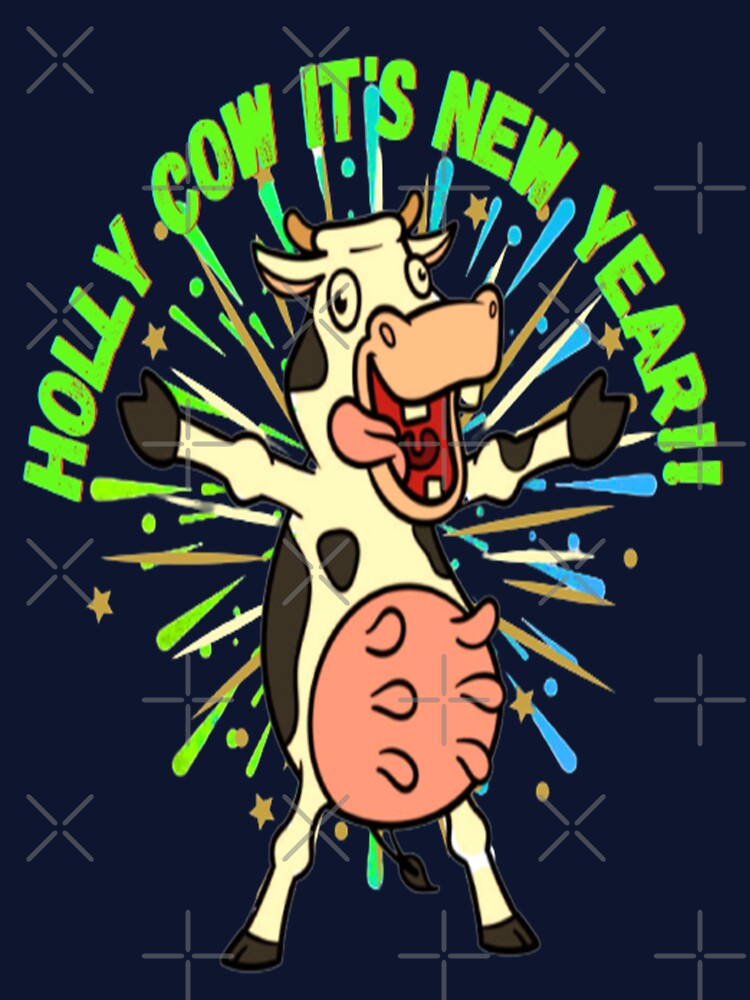 Holly Cow it is New Year Lettering Design, 3, Howdy New Year, New Years Celebration, New Years Eve Countdown by Adri Barnard