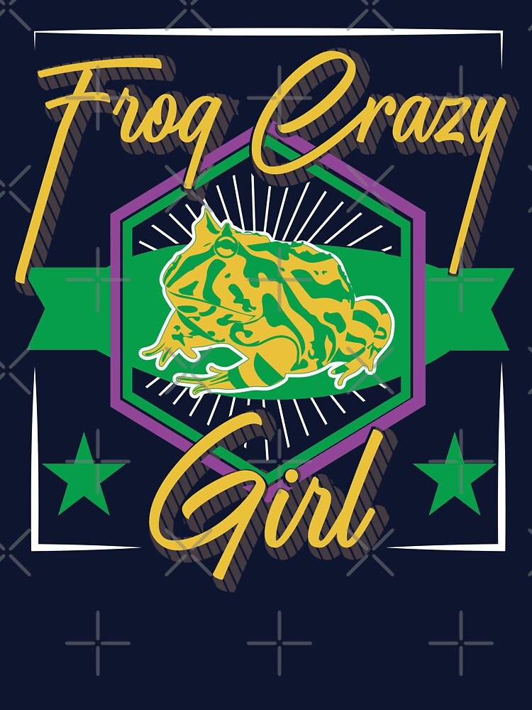 Horned Frog Crazy Girl Frogs Toad Keeper Terrarium Terrarist Ceratophrys Chaco Mice Amphibian Anura Beautiful Gift by TheAplus