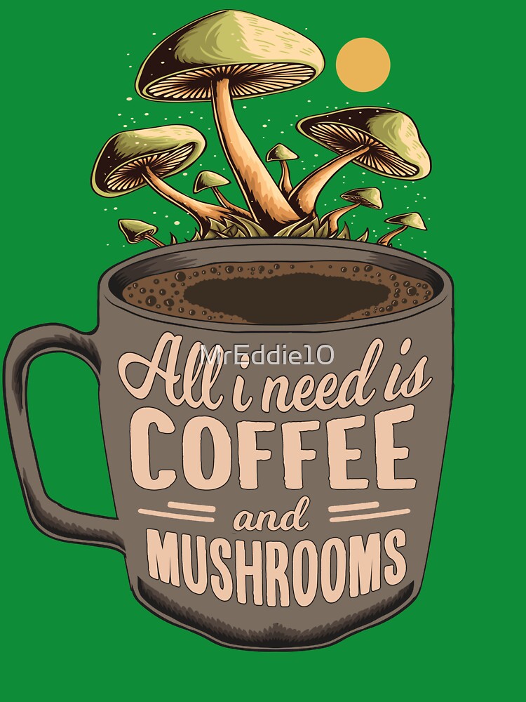 Foraging Art: Coffee & Mushroom Hunting Gift by MrEddie10