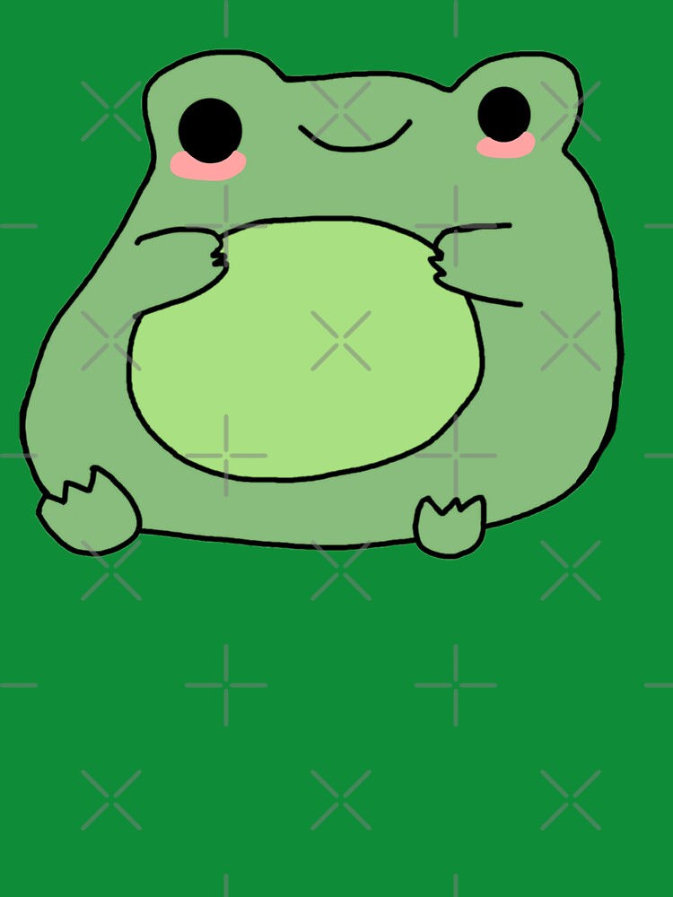 Blushing Frog Sticker by Cosmic Detour
