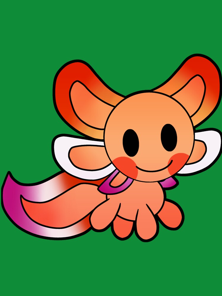 Lesbian Pride Axolotl  | Gift Perfect by Kelsey Debbie