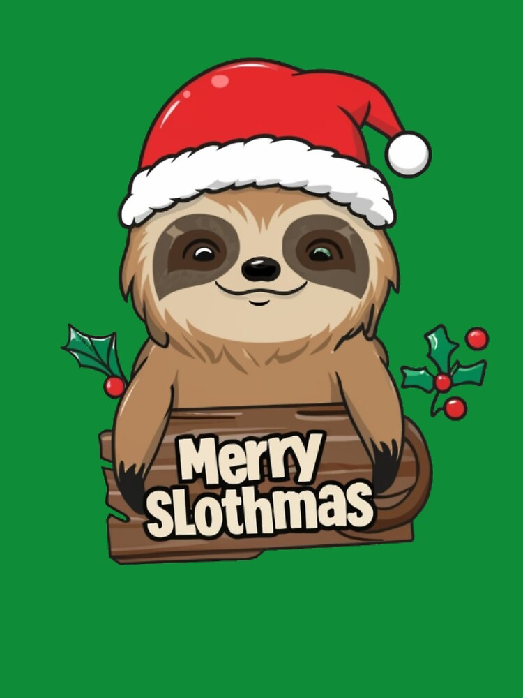 Merry Slothmas Merry Christmas for Sloth Lovers by Laugh-Lines