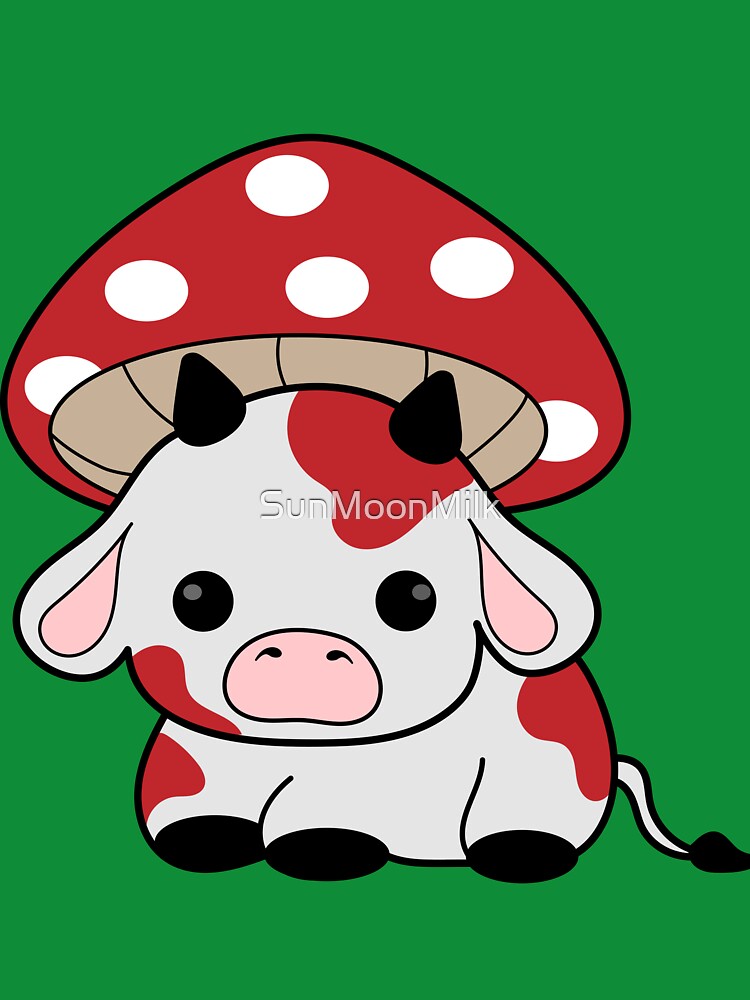 Cute Mushroom Cow by SunMoonMilk