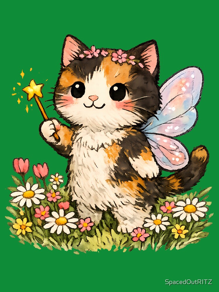 "She was a Fairy" Calico Cat by SpacedOutRITZ