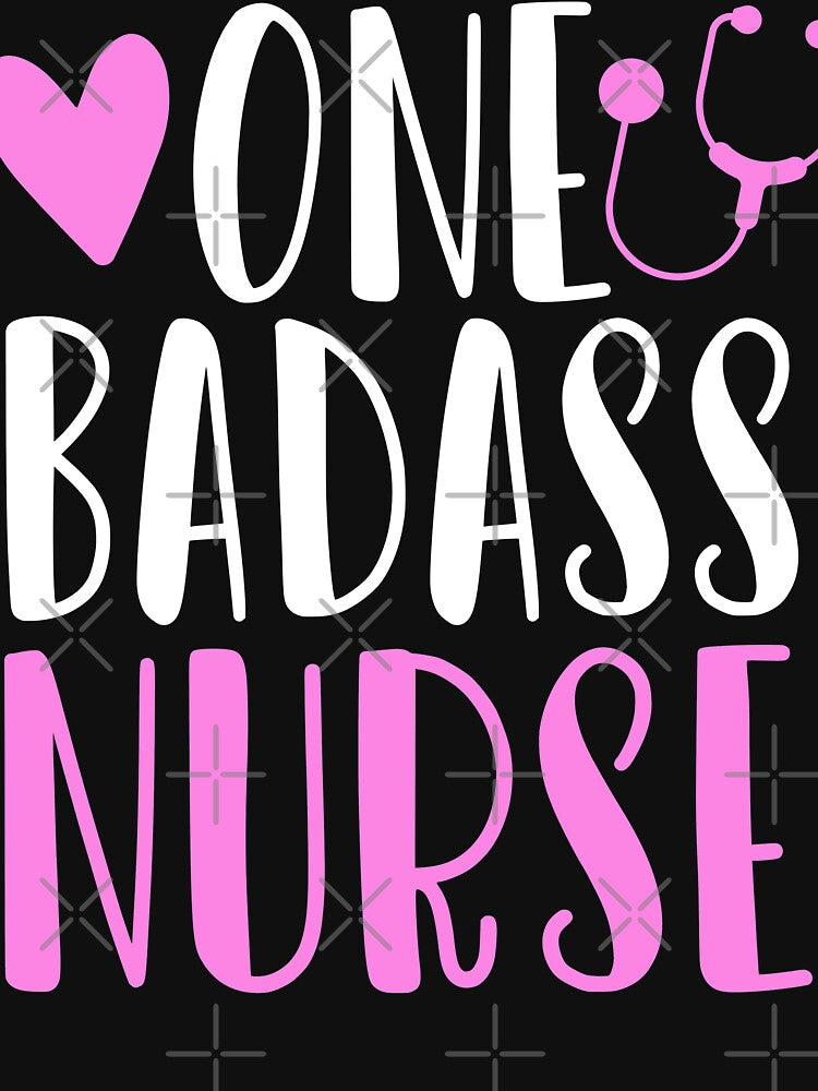 one badass nurse funny rn nursing gift cute nurses medical stethoscope by tiffanator606