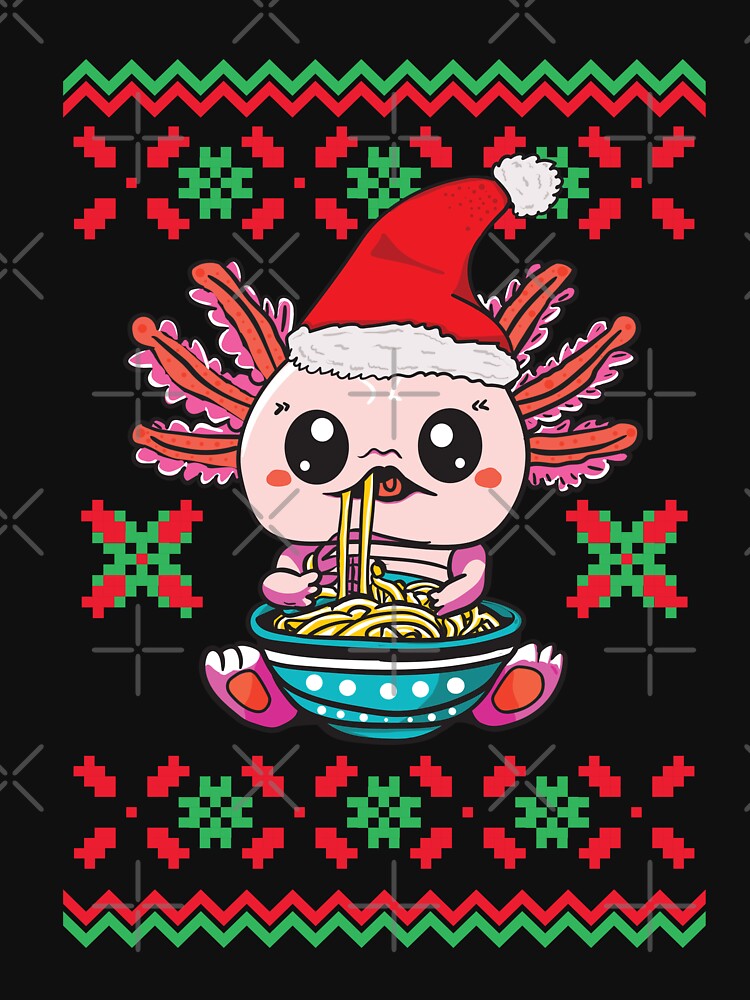 Xmas Axolotl Kawaii Christmas Sweater by PrinChic!