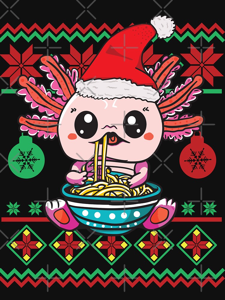 Xmas Axolotl Kawaii Christmas Sweater merry christmas by PrinChic!