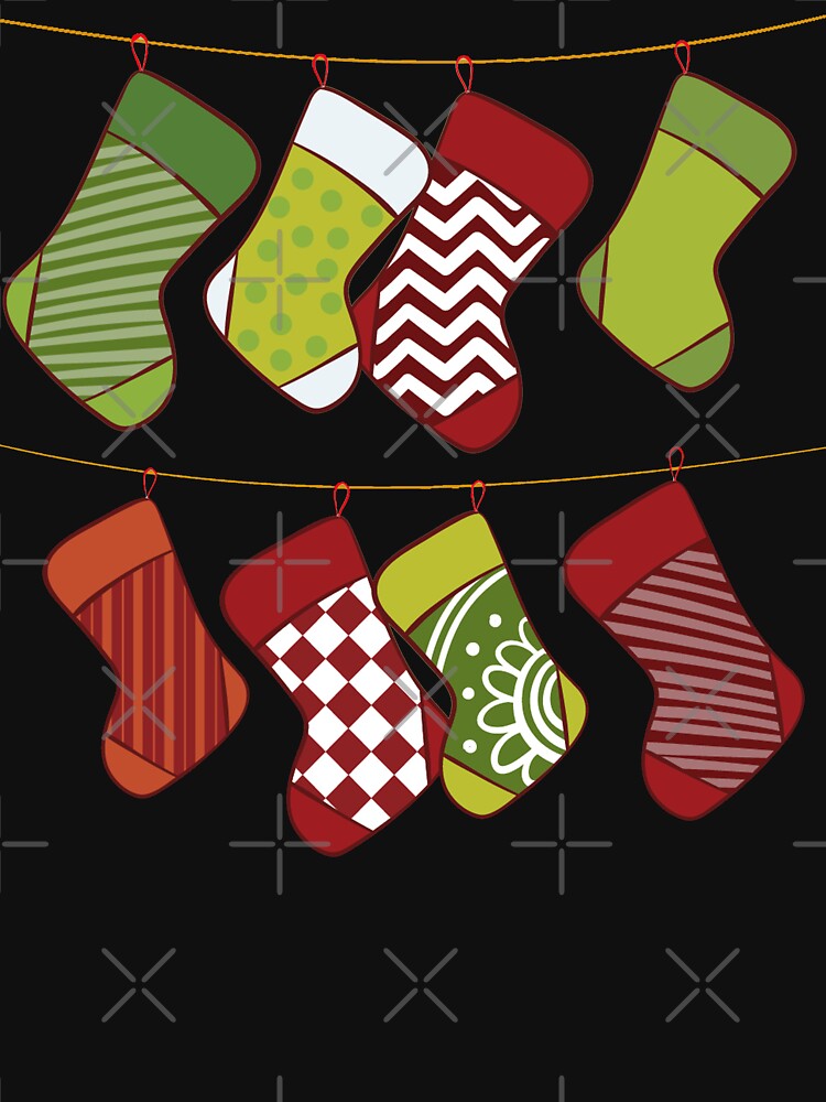 Christmas Hanging Stocking Socks Group Matching Pajama by Nzgiftsandmore