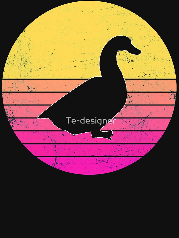 duck sunset vintage style by Te-designer