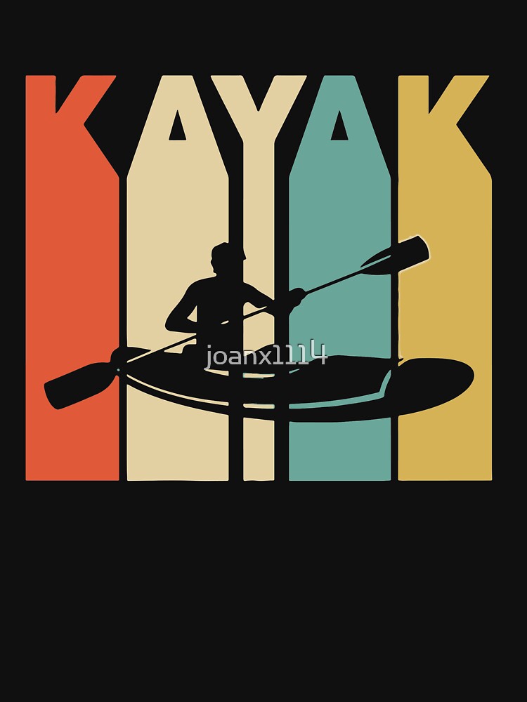 Vintage Style Kayak Silhouette Shirt by joanx1114