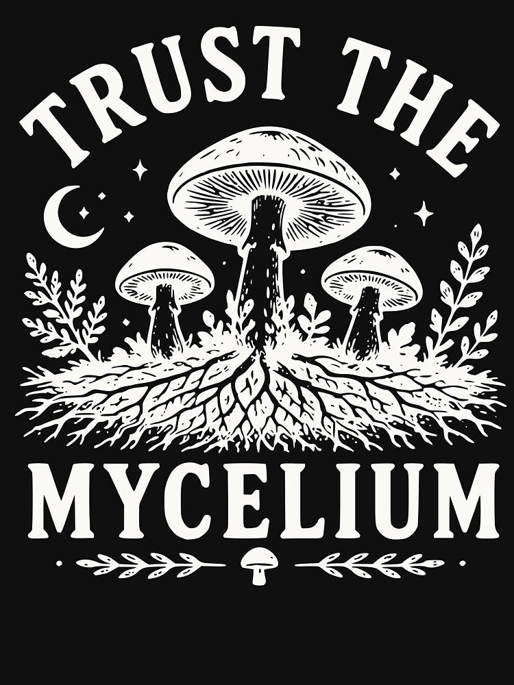 Trust the Mycelium – Vintage Mushroom Foraging Design by VK Innovations