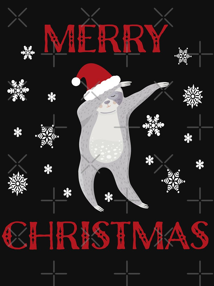 Merry Christmas Dabbing Sloth by Kongsgart