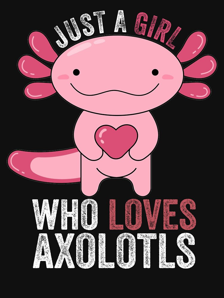 Just a Girl Who Loves Axolotls Japanese Anime Otaku Axolotl Lovers Gift by BELASKRI STORE