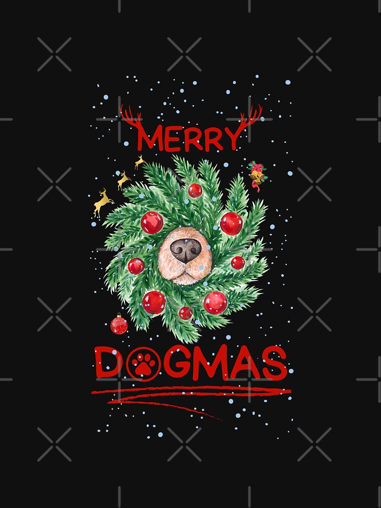 Merry dogmas merry Christmas dog face by ARFC007 ⭐⭐⭐⭐⭐