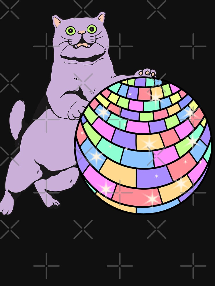 Groovy disco cat by Quacktails