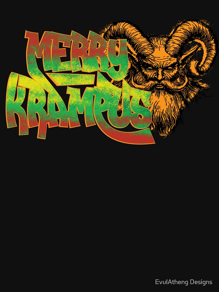 Merry Krampus Graffiti Art by EvulAtheng Designs