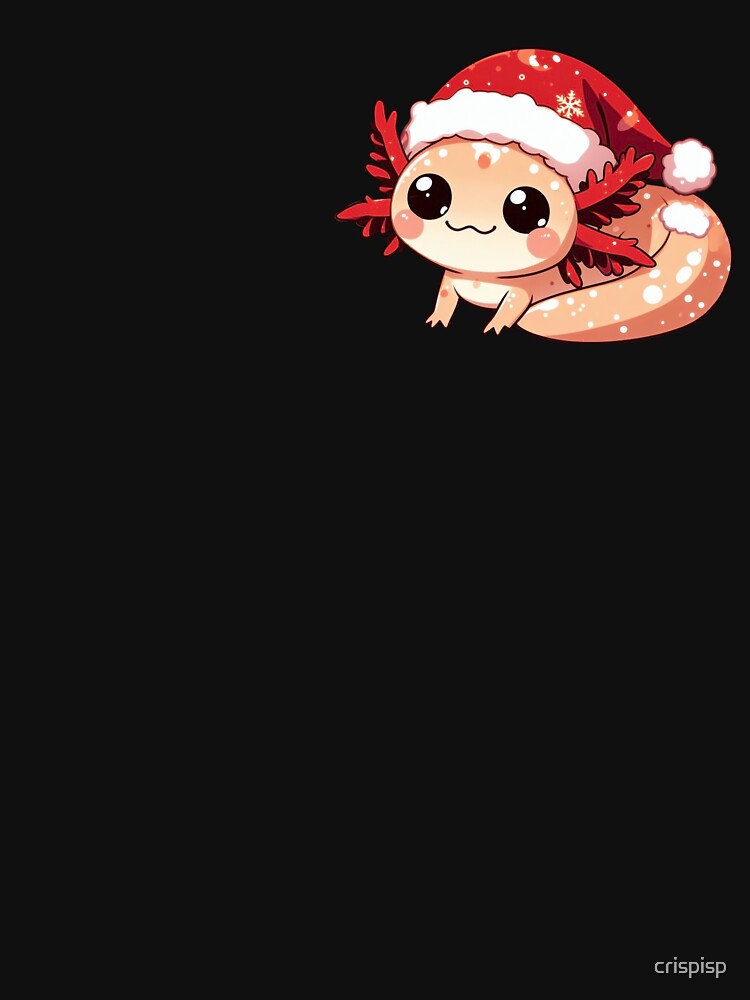 christmas axolotl by crispisp