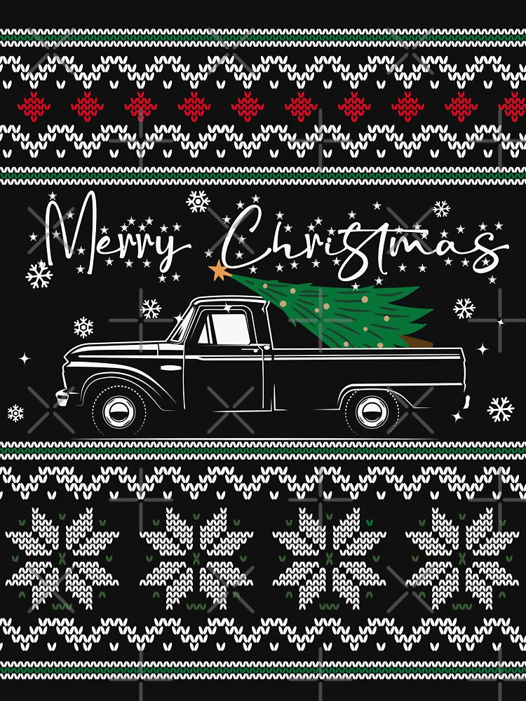 Merry Christmas - Classic Pickup with Festive Pine Tree by 365CarMods Official