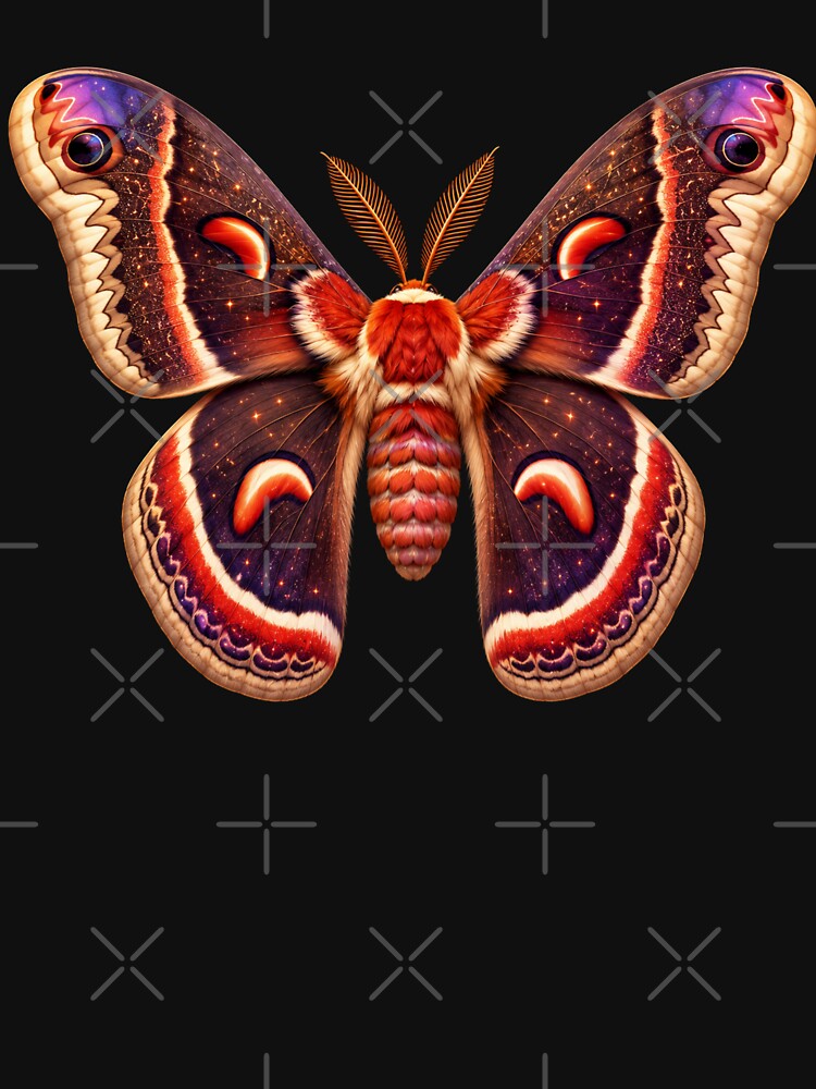 Cecropia Moth Hyalophora cecropia Cartoon Style by Harpagann