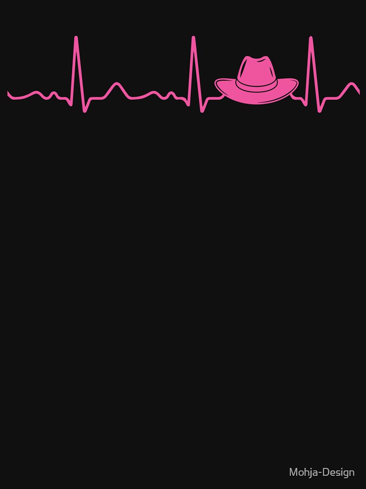 Cowgirl Hat - Heartbeat, Pulse, Heartline, EKG by Mohja-Design
