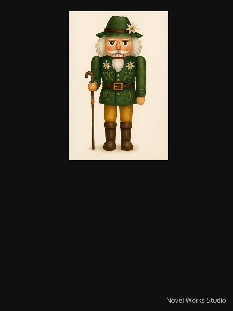 Bavarian Nutcracker — Green Coat & Edelweiß by Novel Works Studio