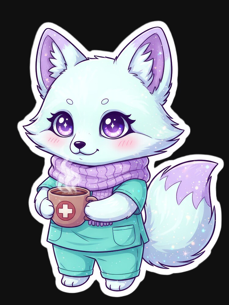 Snow Fox Nurse by GlyphSmith