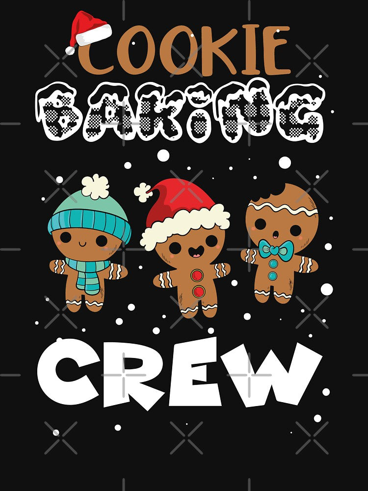 Funny Christmas Cookie Baking Crew Happy Christmas Family Gingerbread kids by Pexilus