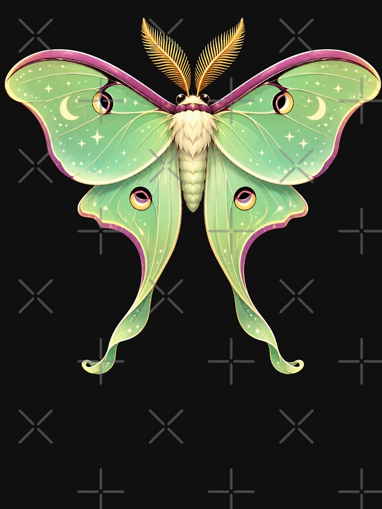Luna Moth Celestial Illustration Actias luna by Harpagann