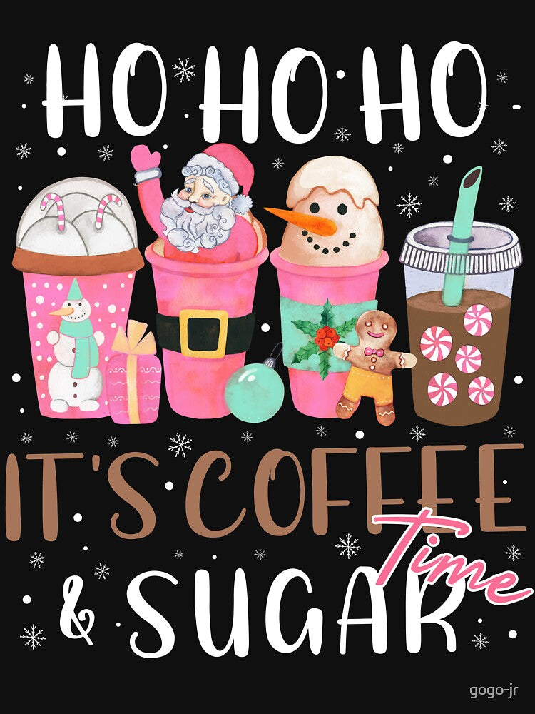 Christmas Coffee Cups with Retro Pink Santa by gogo-jr