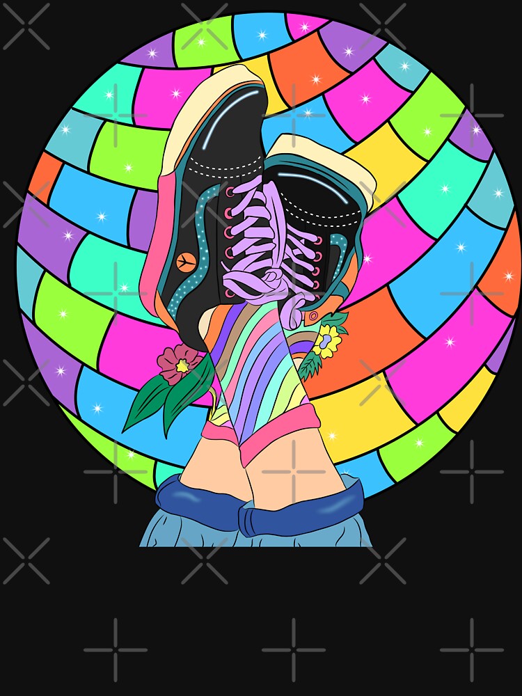 Shiny disco ball shoe gear by Quacktails