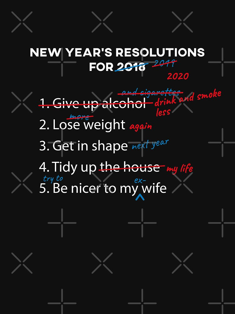 Funny New Year's Resolutions for 2020 by MadPanda