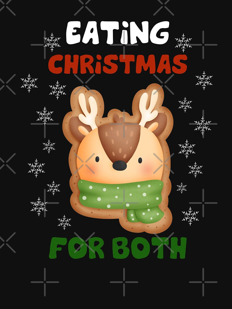 Eating christmas Cookies For Both Funny by OMG Outfits
