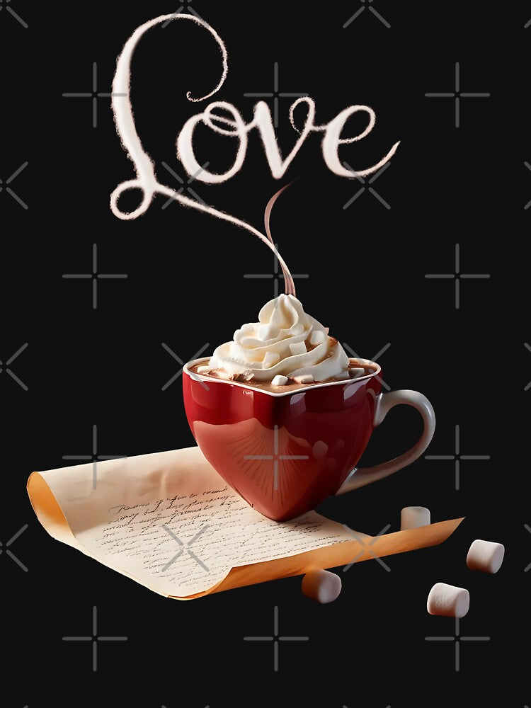 Cocoa Love Letter – Romantic Hot Chocolate Design by UniversalFlair