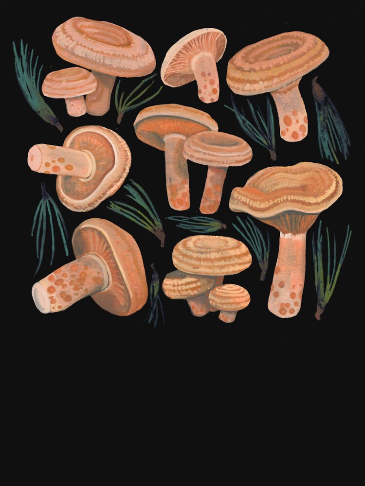 Saffron Milkcaps by UnderstoryArtStudio