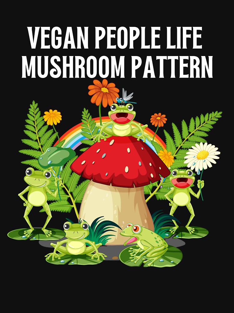 vegan people life mushroom pattern by stor11