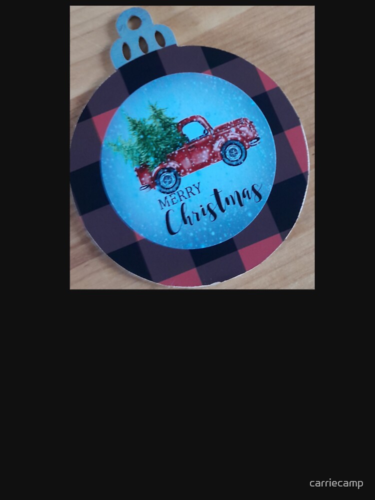Christmas red truck by carriecamp