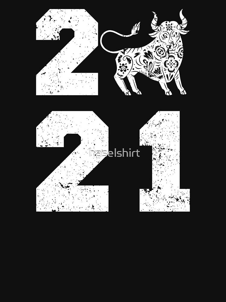 2021 Happy New Year Of The Ox Funny Holiday Gift by haselshirt