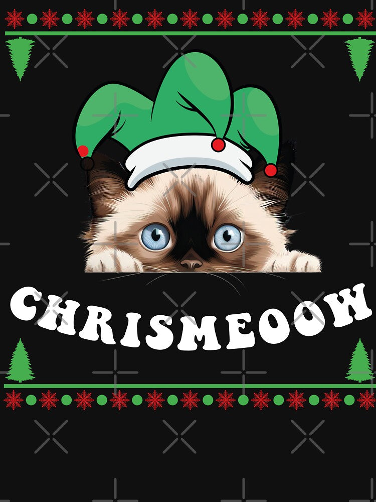 funny cat christmas funny Birman cat lover christmas by Zikozaki