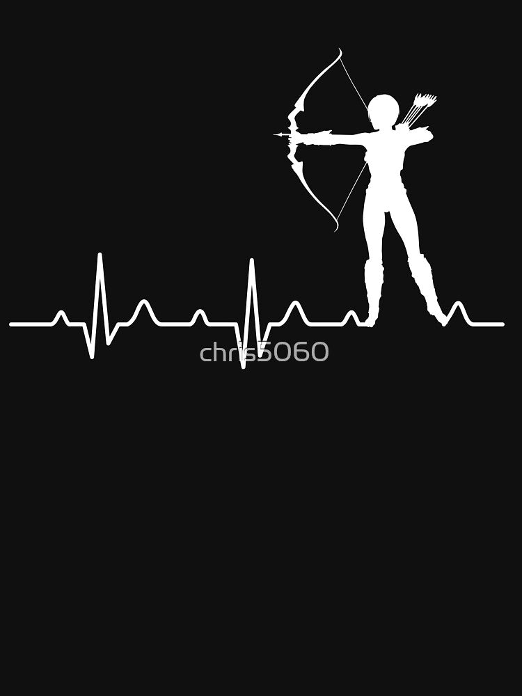 Archery with bow and arrow Archer heartbeat by chris5060