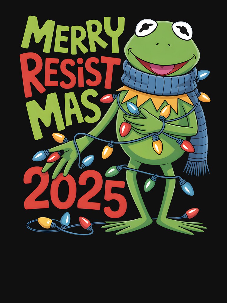 Merry Christmas Portland 2025 Resistmas Frogs Christmas by Shirt Mood ⭐⭐⭐⭐⭐(4,107)