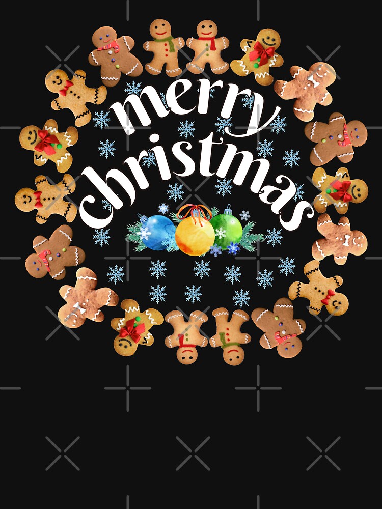 merry christmas  | baking themed gingerbread cookies ornaments by TheSeasonalYard