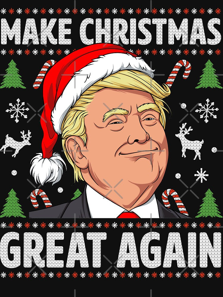 Make Christmas Great Again Trump Ugly Christmas Shirt Boys by LiqueGifts