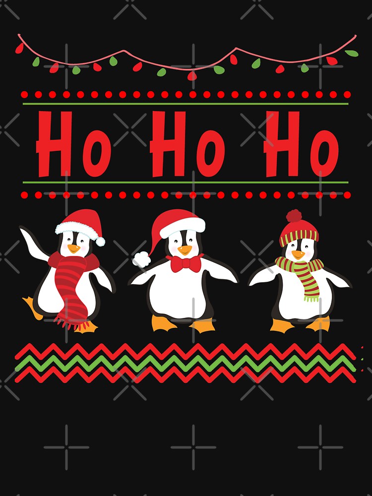 Funny Christmas Penguin Holiday Design by SpiritWestDesig