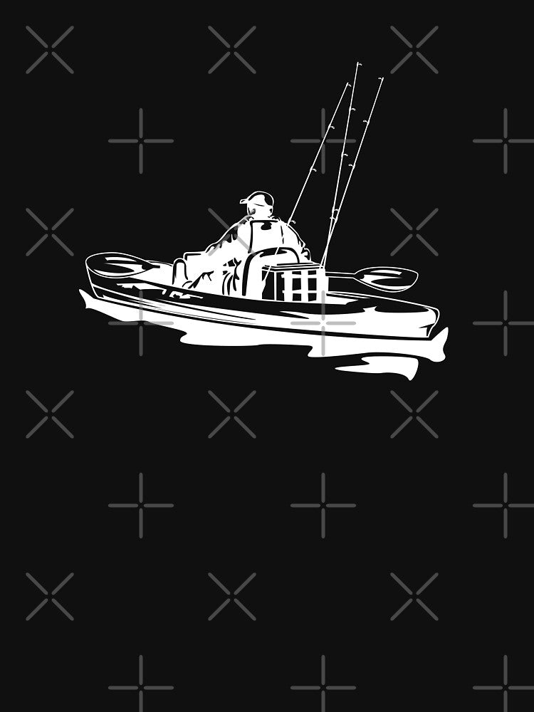 kayak fishing,gift for kayaking lovers by Space Art