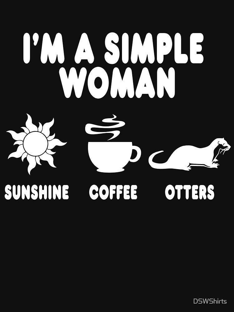 Cute Otter Women Sea Just A Girl Who Loves Otters by DSWShirts
