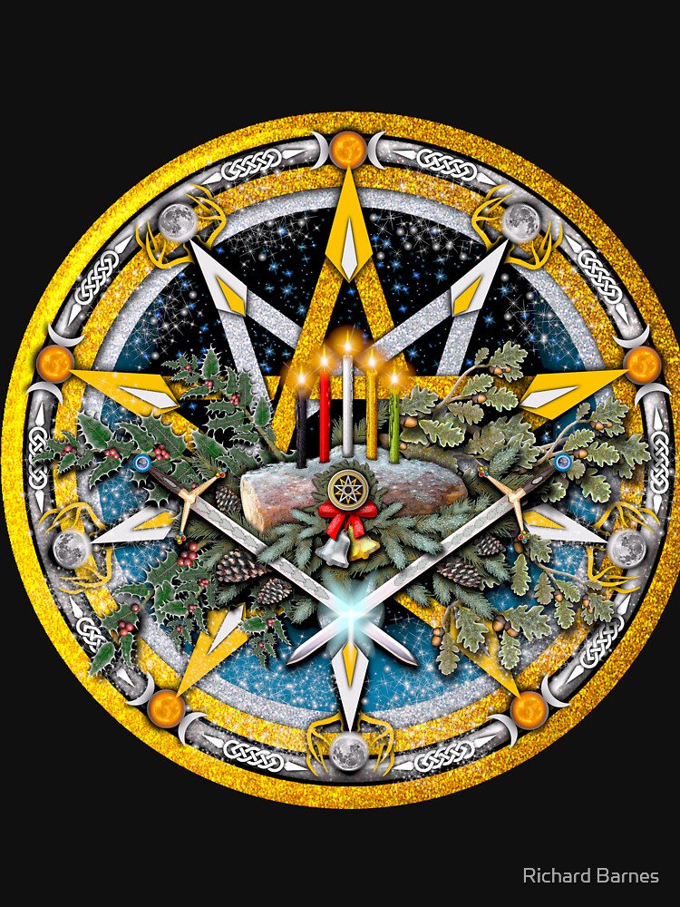 Sabbat Pentacle of the Winter Solstice/Yule by Naumaddic Arts