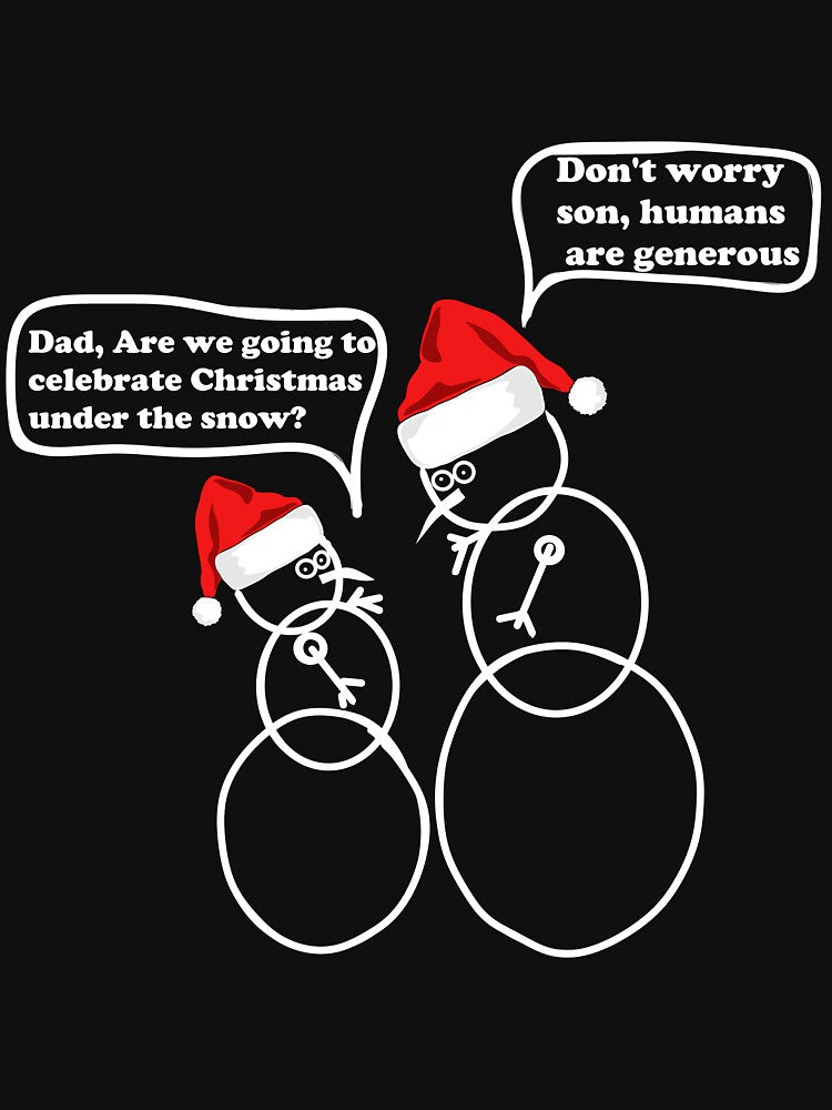 chrismas snowman father with son by Greenpills