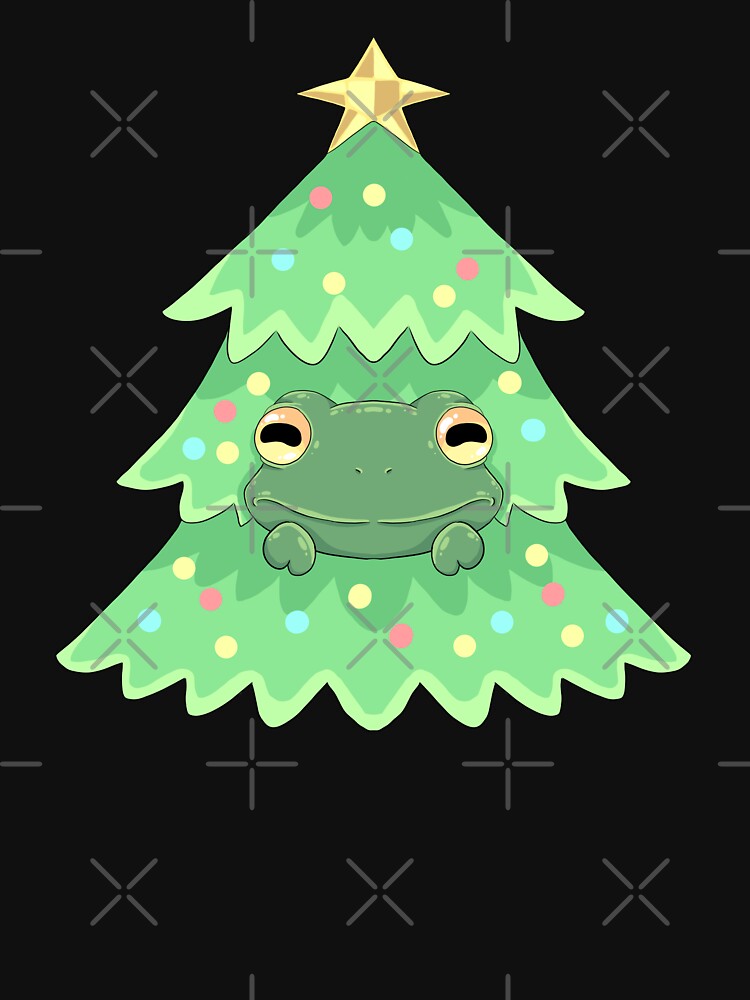 Frog stuck in christmas tree by Art_with_Honesty